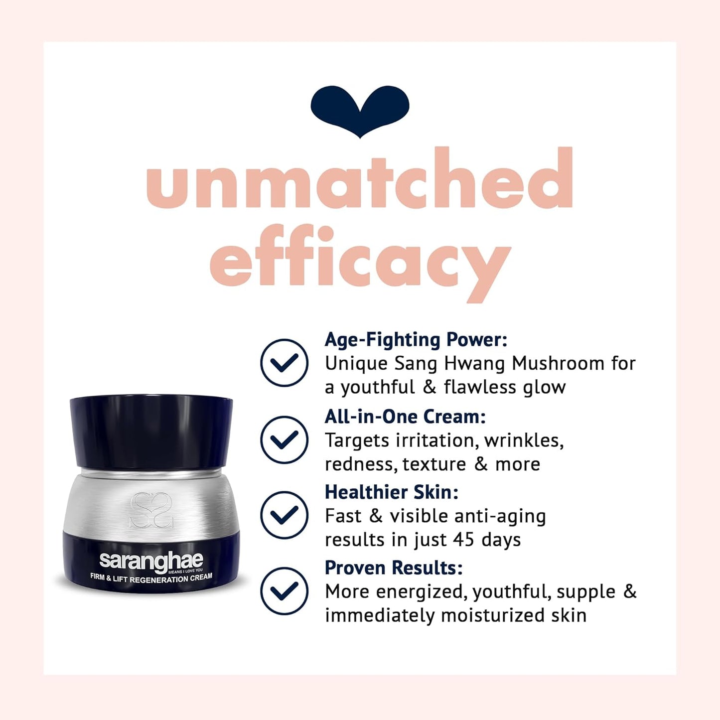 Saranghae Hydrating Moisturizer Face Cream for Soft, Smooth Skin, Face Moisturizer for Dry Skin, with Hyaluronic Acid & 12 Anti-Aging Skin Care Botanicals for Cellular Regeneration - 2.11 oz
