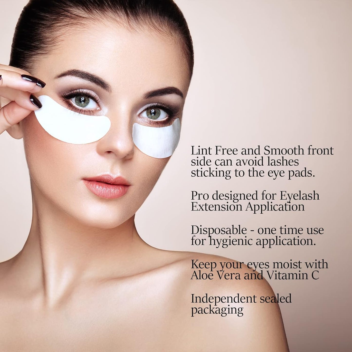 150 pairs GreenLife 100% Naturel Eyelash Extension Under Eye Gel Pads patches kit Collagen (50 150 300 Pairs) with Aloe Vera Hydrogel Eye Patches set for Eyelash Extension Supplies Tools