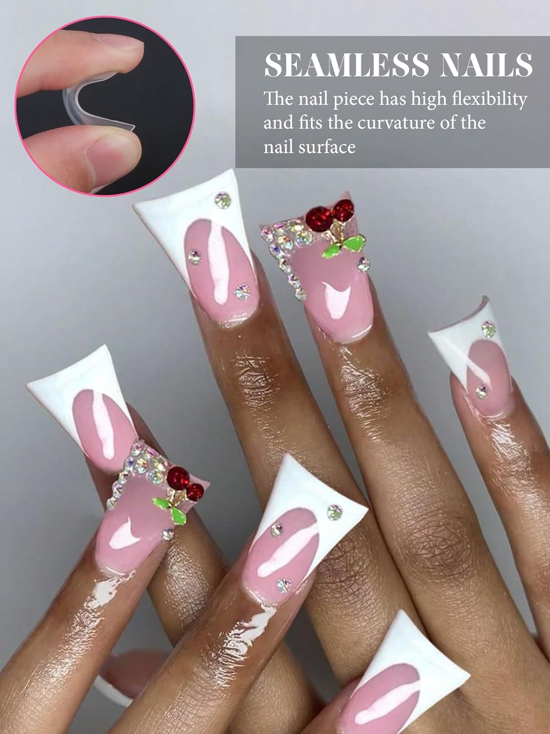 TOROKOM 120Pcs Poly Extension Gel Dual Nail Forms Nail Forms Full Cover Coffin Nail Molds 12 Sizes for Gel Manicure Nail Art Design Salon&DIY