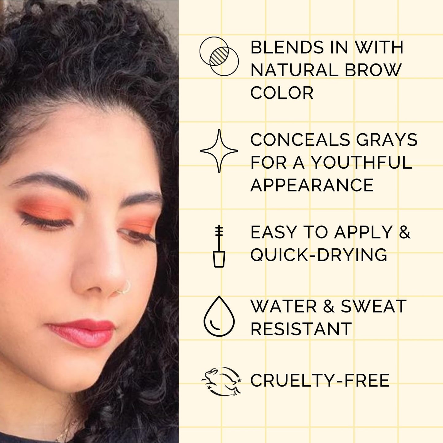 Elizabeth Mott Queen of the Fill Tinted Eyebrow Gel – Brow Filler, Volumizer & Setter – Defines, Shapes & Covers Gray Hairs – Water-Resistant, Long-Lasting – Cruelty-Free – Light Medium Brown 4g