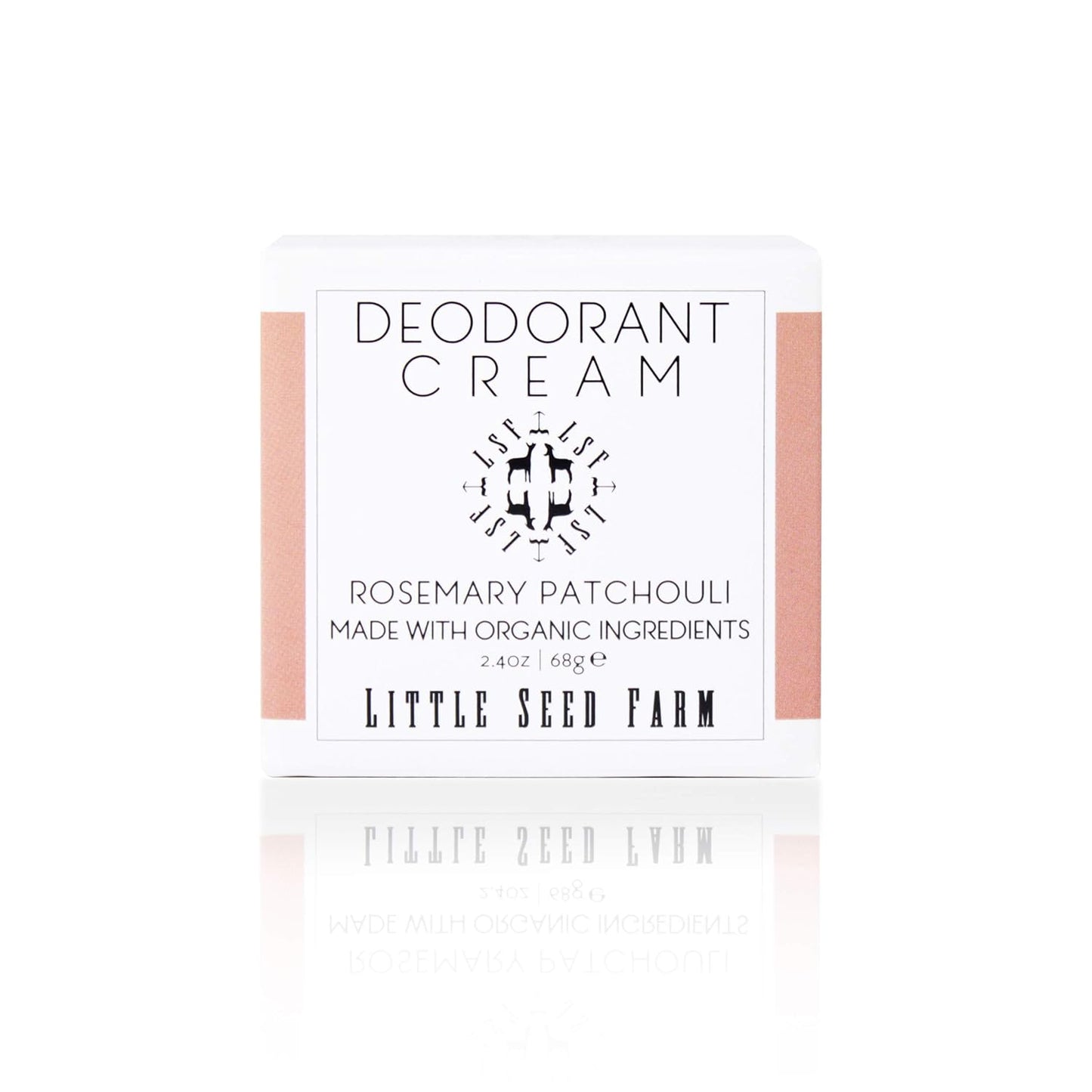 Little Seed Farm All Natural Deodorant Cream, Aluminum Free Deodorant for Women or Men, 2.4 Ounce - Rosemary Patchouli