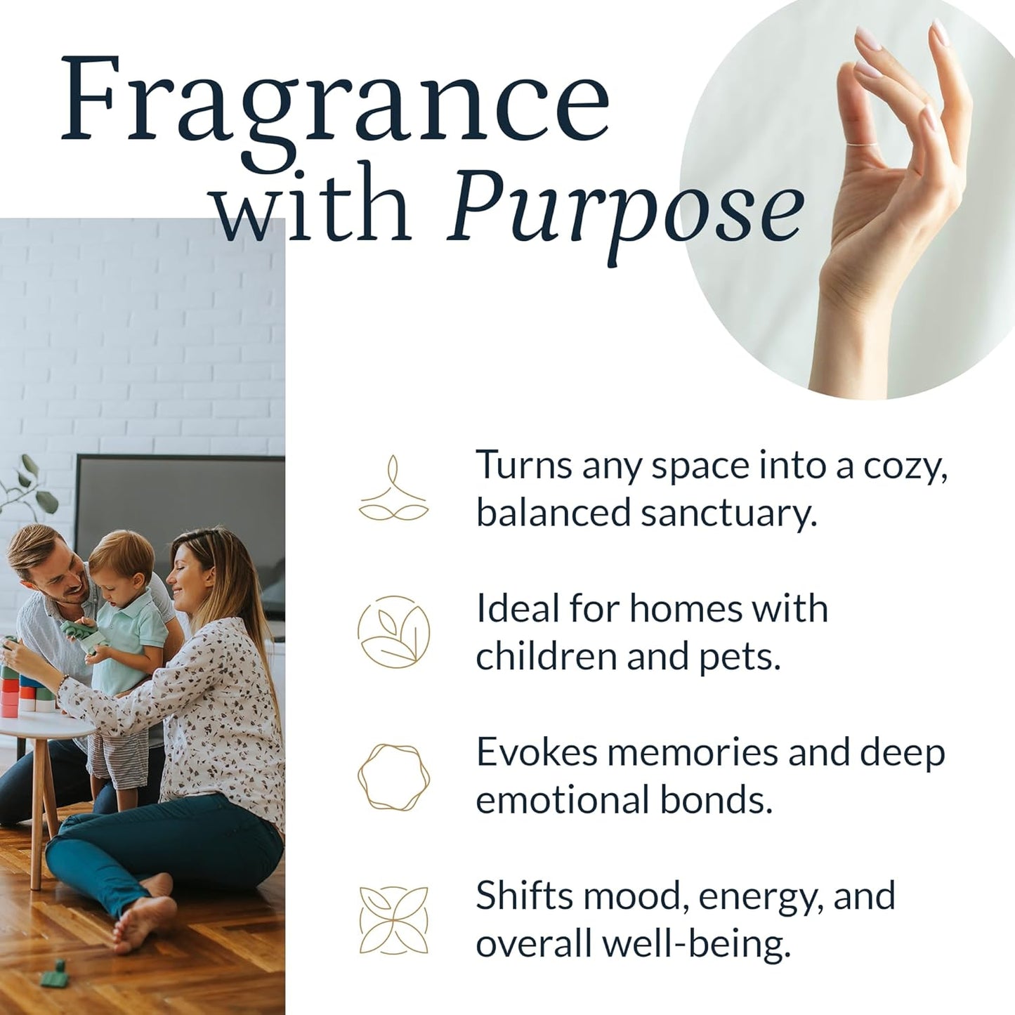 PuroSentido Santal Aroma Oil (10 ml) - Luxury Essential & Fragrance Oil for Diffusers and Humidifiers, Sandalwood, Violet & Amber Home & Hotel Scent