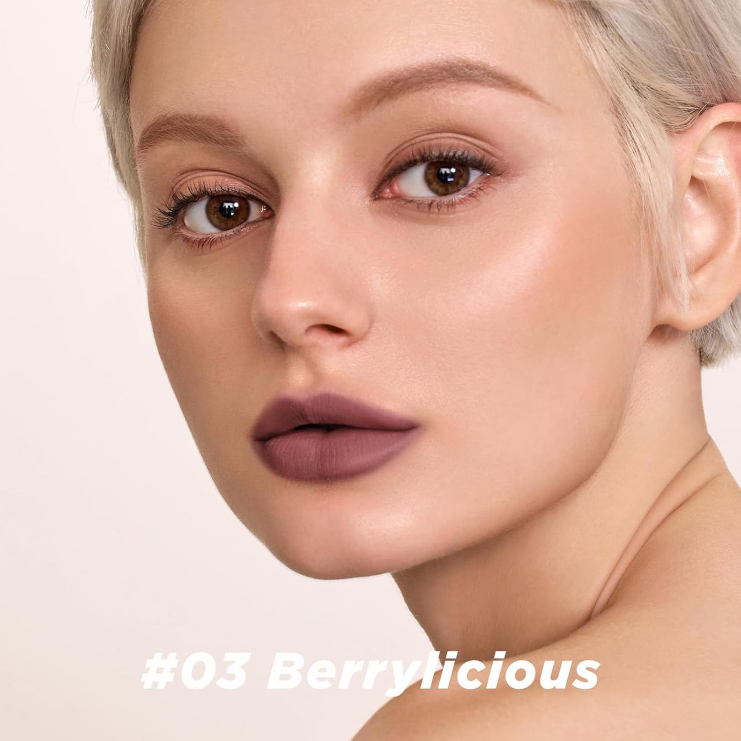 ITY Velvet Matte Finish Lip Stain-Mousse Textured Lip Clay, Nude Shade, Conceals Lip Lines, Rich Pigment Lip Tint Lipsticks, 0.14 oz (4g) in Berrylicious