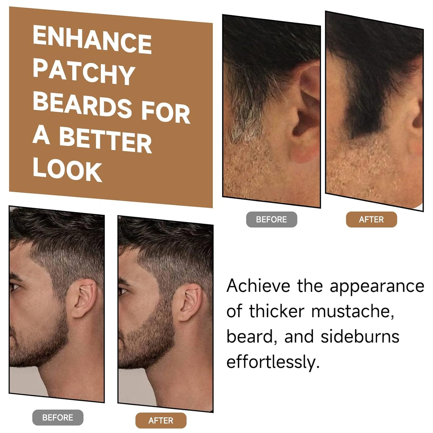 2 Pack Root Touch Up Shadow Powder, Gray Hair Cover Up, Women Color Root Coverage Powder for Thinning Grey Hairline, Men Instantly Concealer Hair Loss Beard Line Eyebrow, Dark Blonde