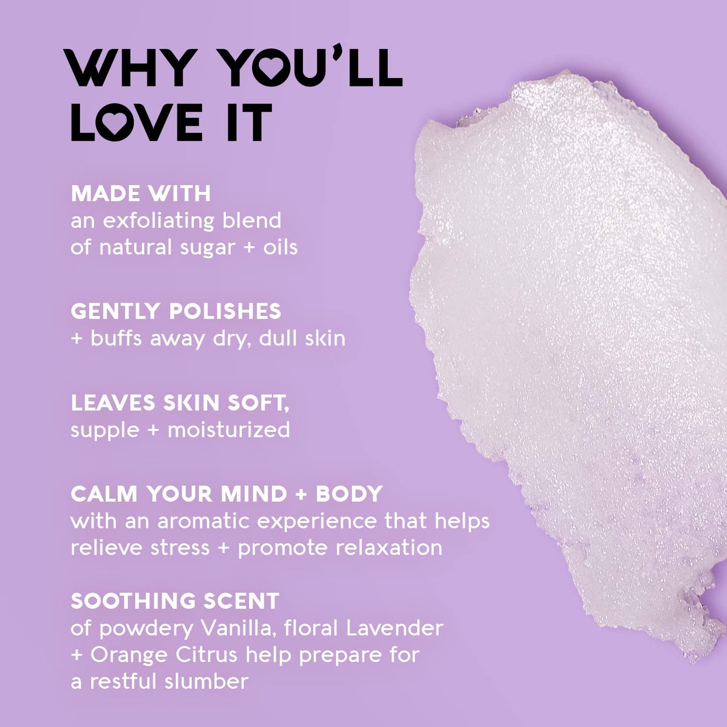 Nature's Beauty Lavender Chamomile Sleep Body Scrub Multi-Pack - Gently Exfoliate, Moisturize & Sooth Combination to Dry Skin, Made w/Coconut, Jojoba + Moringa Seed Oils, 11.3 oz (2 Pack)