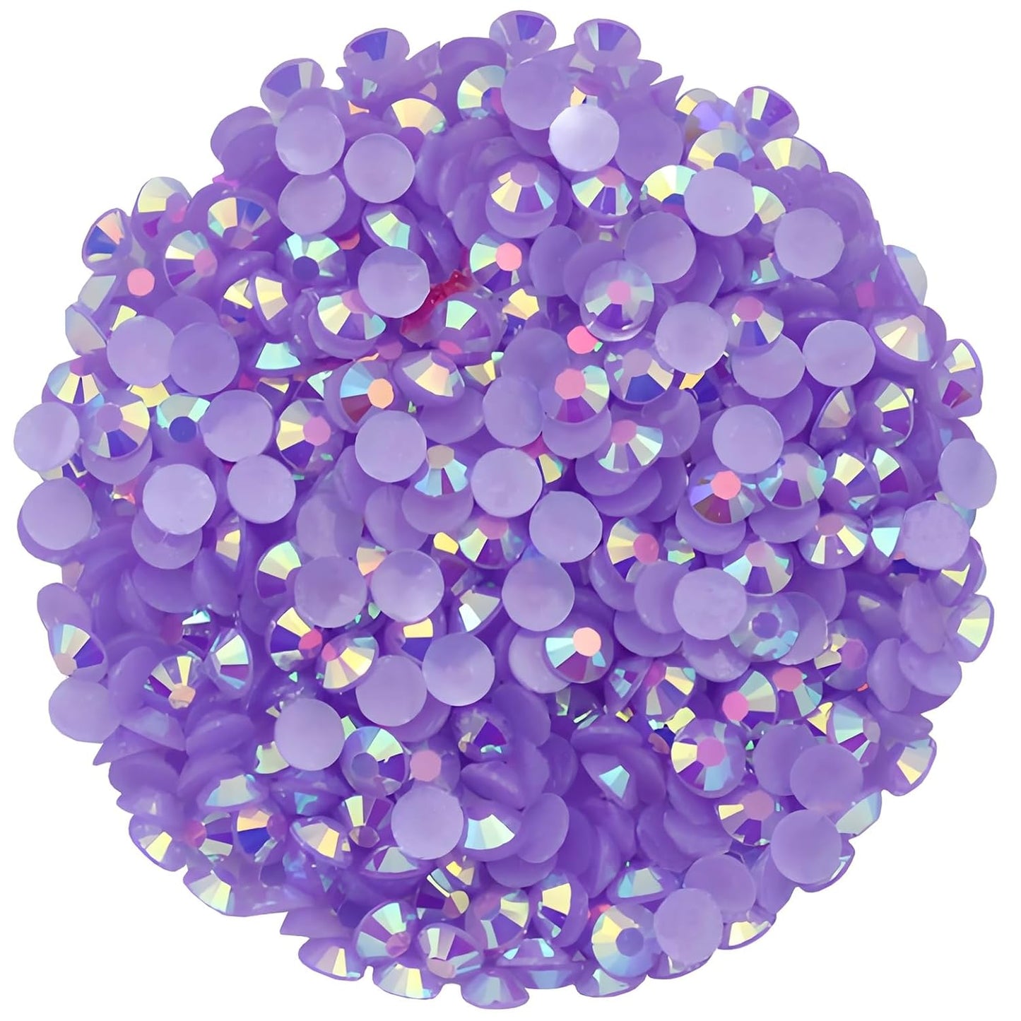 720 Pcs SS30 6mm Flatback Rhinestones for Nails Art Crafts Glitter Round Shine Gems AB Crystals DIY Clothes Shoes （Purple AB）