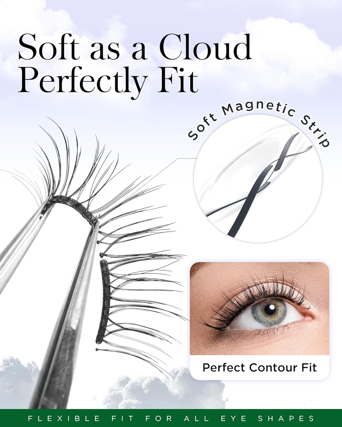 BEYELIAN Magnetic Eyelashes with Applicator Kit, Reusable Natural Look 3D Lashes, No Glue Needed Soft Magnetic Lashes for Eye Makeup (Lightweight & Comfortable)