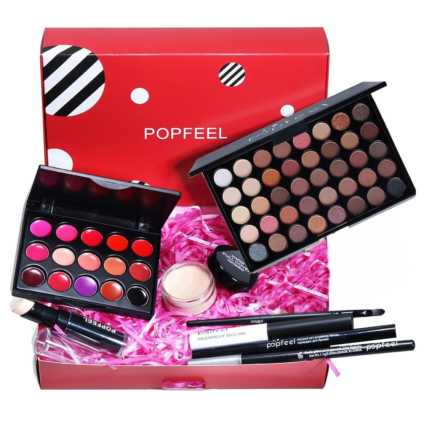 Makeup Kit for Women Full Kit, All in One Makeup Gift Set, Make up Kits for Beginners and Professionals - Eyeshadow Palette, Lipstick, Mascara, Concealer, Brush, Eyeliner, Eyebrow pencil