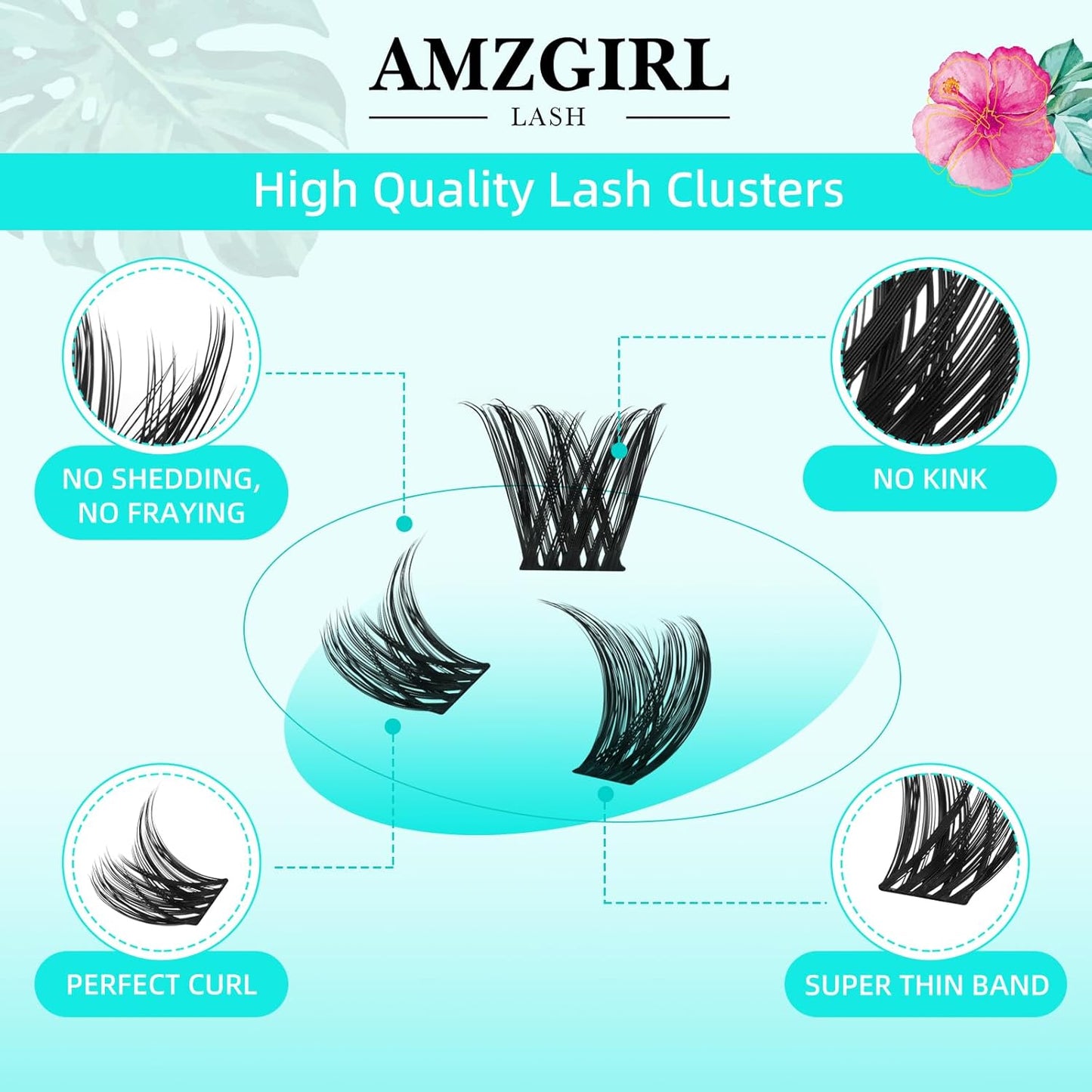 Lash Clusters Wet Look 168Pcs Eyelash Cluster Ultra-Thin Lash Band Eyelashes Extensions Spiky Anime Wide Span Lashes(Tulip,D-18mm)