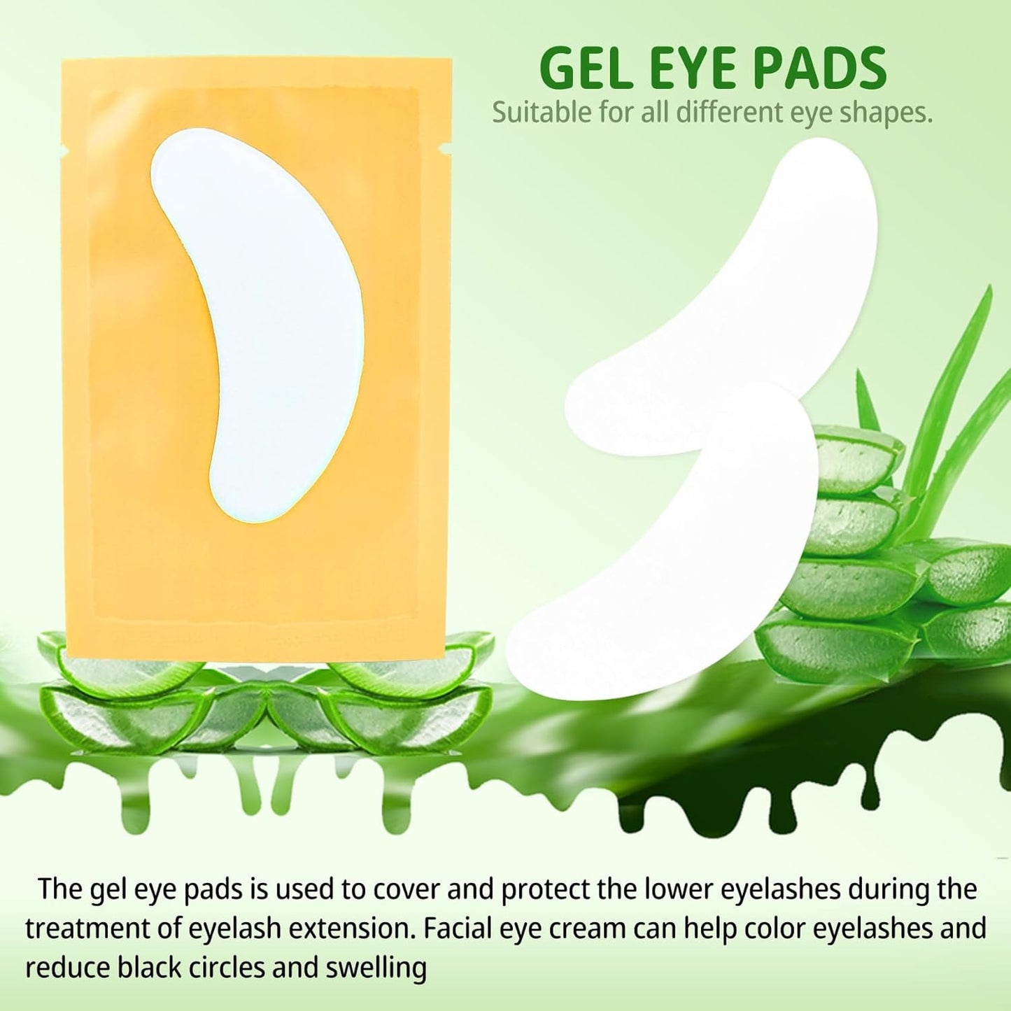 30 Pairs Under Eye Patches, Isolation Eyelash Extension Pads, Under Eye Gel Pads for Pro Salon and Individual, DIY Lashes Extension Supplies (Gold)