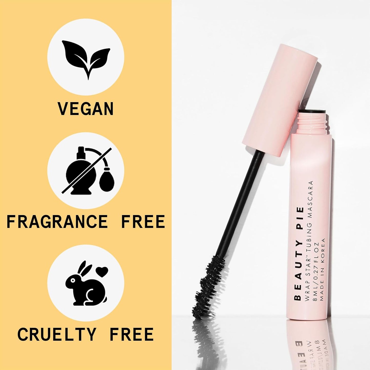 Wrap Star Tubing Mascara For Lenghtening & Curling & A Smudge-Proof & Flake-Proof Finish (Classic Black)