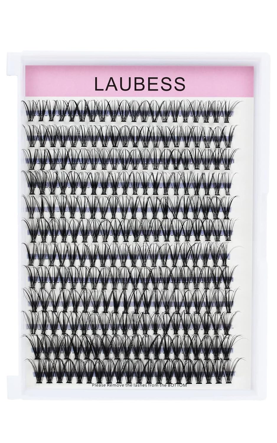 Eyelash Clusters LAUBESS Lash Clusters Individual Lashes Cluster Eyelash Extensions DIY at Home Waterproof Cluster Lashes (20D-0.07D-13)