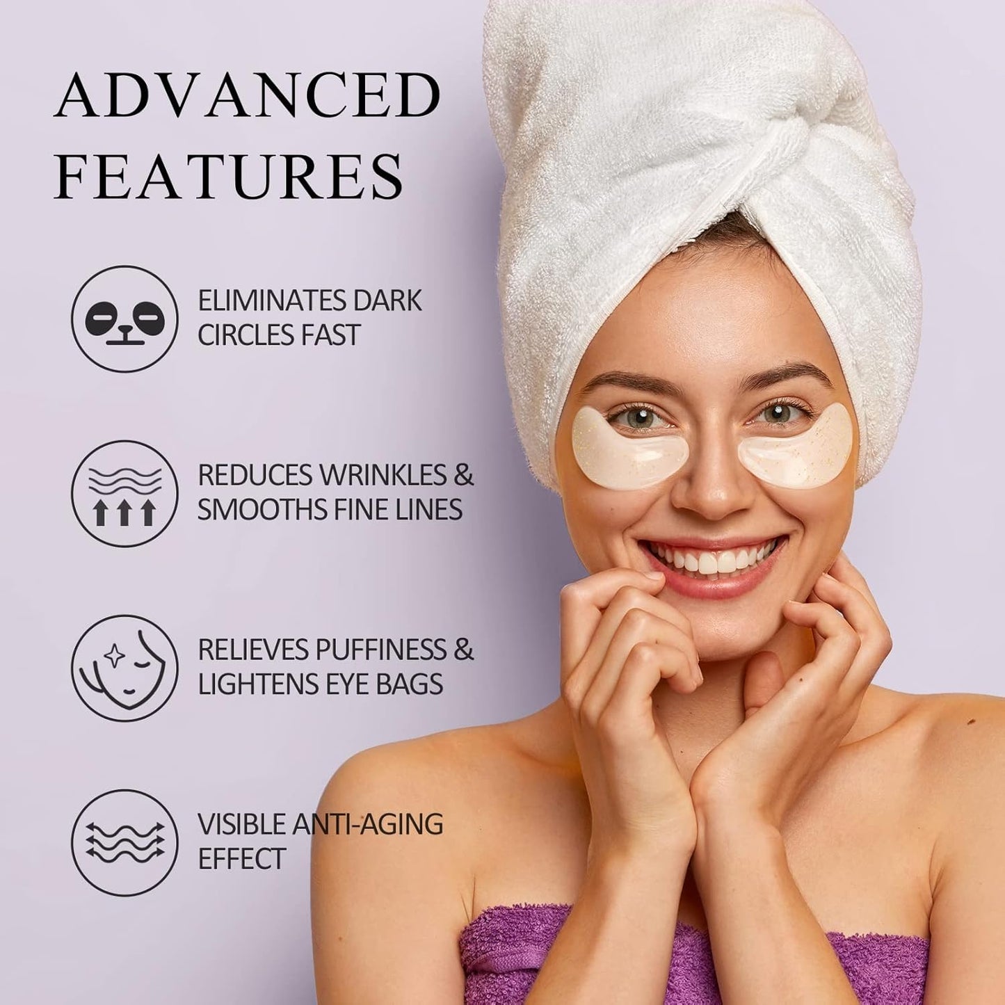 SHVYOG Under Eye Patches (20 Pairs), Under Eye Mask for Dark Circles and Puffiness, Eye Gel Pads for Puffy Eyes, Anti Aging Eye Bags Treatment for Women, Bridesmaid Gifts