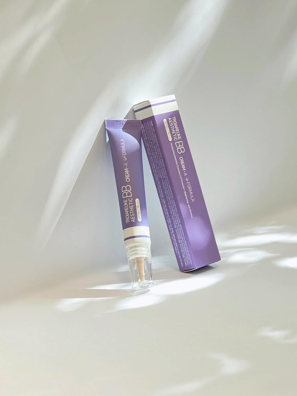 TROIAREUKE Aesthetic BB Cream A+ Formula (21 Beige) SPF50+ PA+++, Lightweight Blemish Balm, Tinted Moisturizer with Medium Coverage, Lasting Foundation Makeup Base for Oily Skin | Korean Beauty Makeup