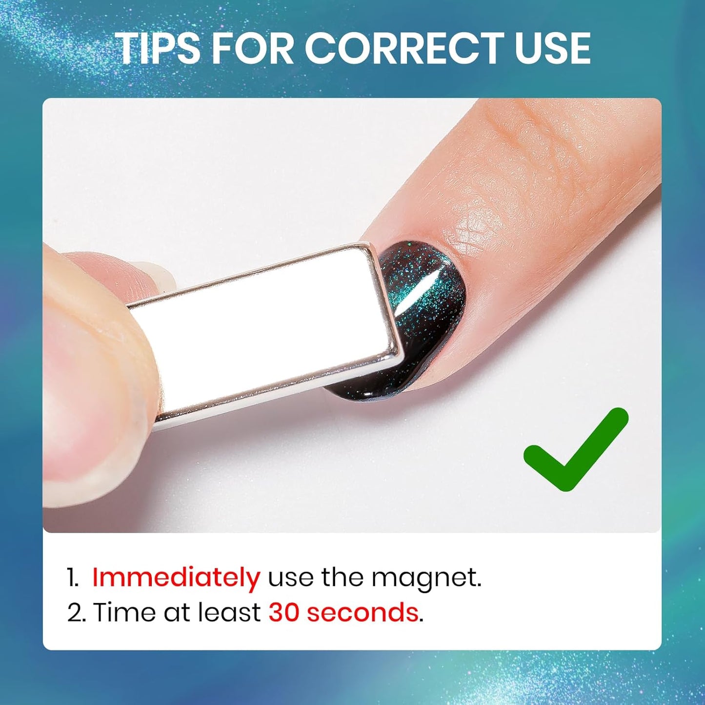 Quick Dry Cat Eye Nail Polish, Cateye Magnetic Nail Polish Non Gel Quick Dry Lacquer DIY Salon at Home Gift For Women Girls 16ml