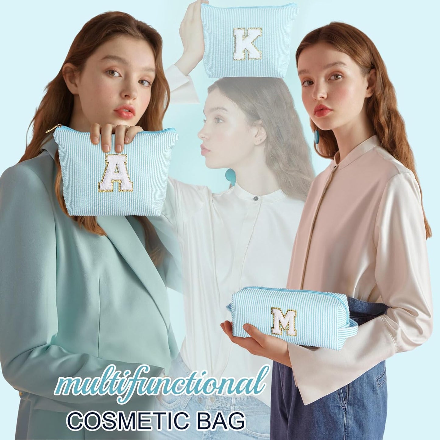 YOOLIFE 2 Pieces Makeup Bags for Women, Mom Birthday Gifts Unique Gifts Makeup Bag Toiletry Bag Makeup Pouch Cosmetic Bag Beauty Bag Cute Makeup Bag Wedding Daughter Friend Gifts for Women Her O