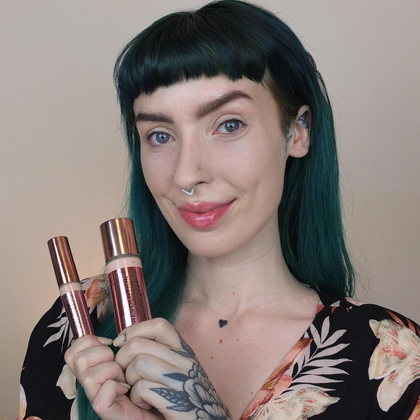 Revolution Beauty, Conceal & Define Foundation, Full Coverage, Long-Lasting Matte Finish, Vegan & Cruelty Free, F10 Medium Skin Tones, 0.8 Fl.Oz.