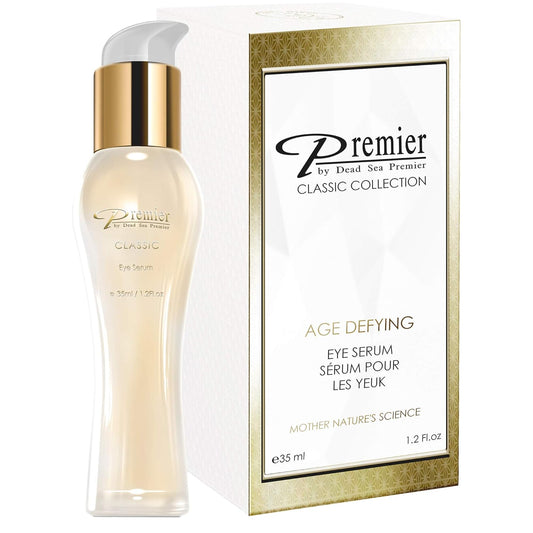Premier Dead Sea Classic Collection Age Defiyng Eye Serum, Hypoallergenic, Helps minimize wrinkles, Dark circles, Sagging skin, Reduce bags 1.2.fl.oz