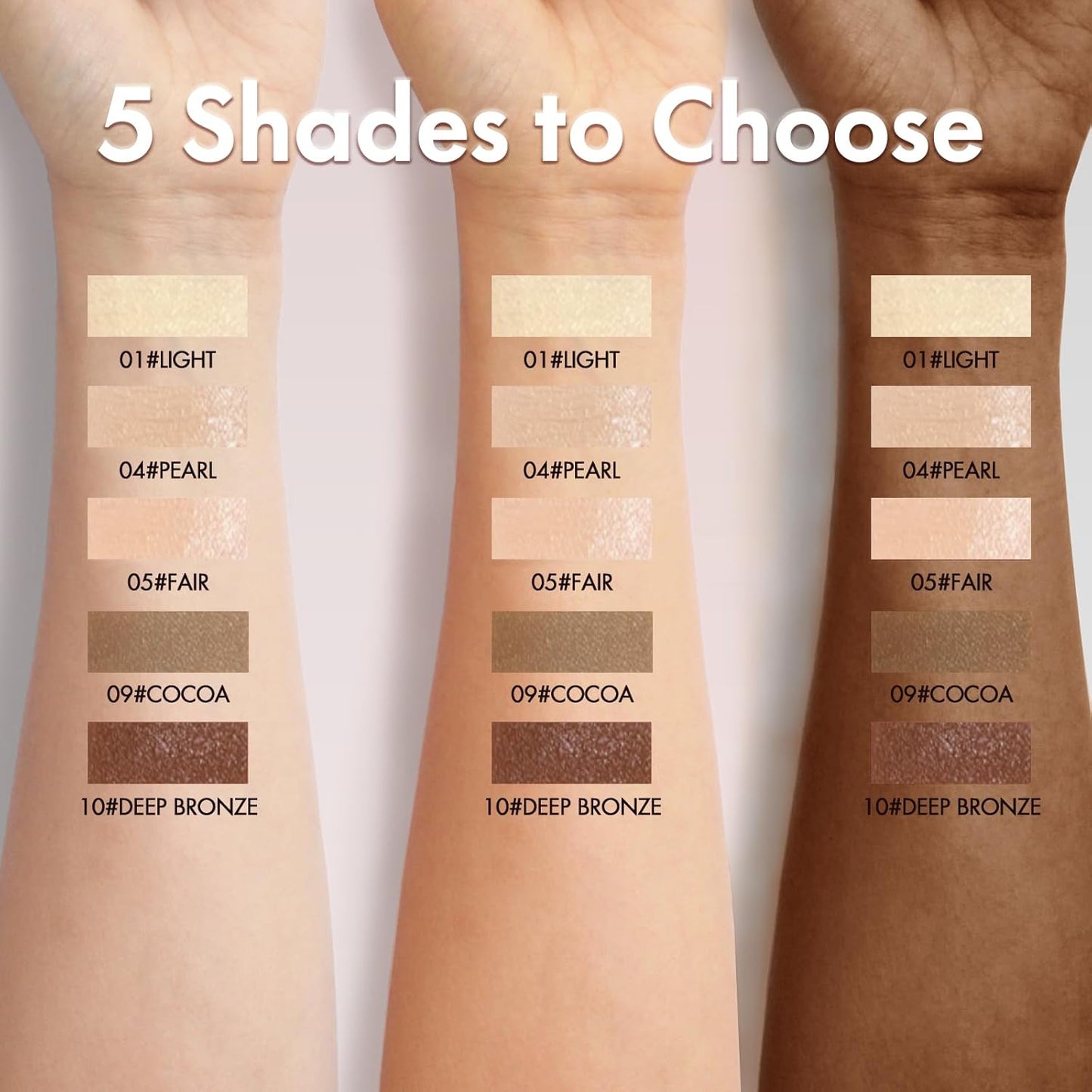 Liquid Concealer Stick Makeup, Hydrating and Lightweight for All Day, Full Coverage 09# COCOA