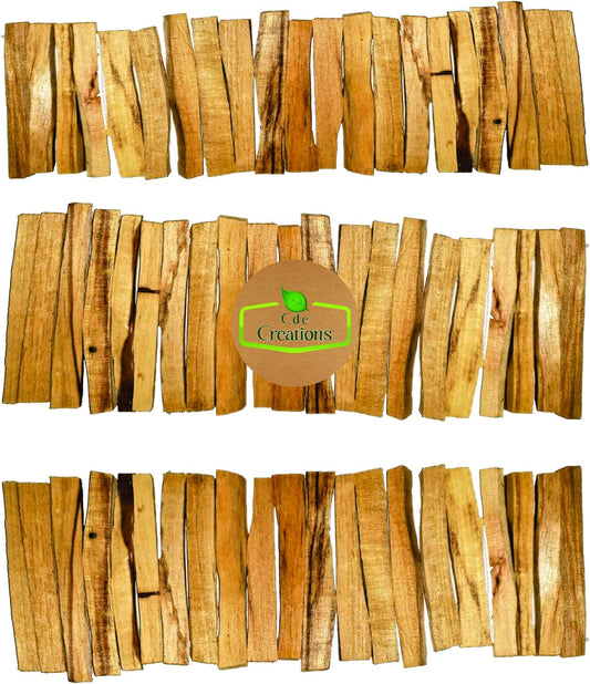 60 Palo Santo Smudging Bulk Lot Sticks, High Resin Palo Santo, Holy Wood. Premium Certified Authentic, Wild Harvested Incense Stick for Purifying, Cleansing, Healing (60 Sticks)