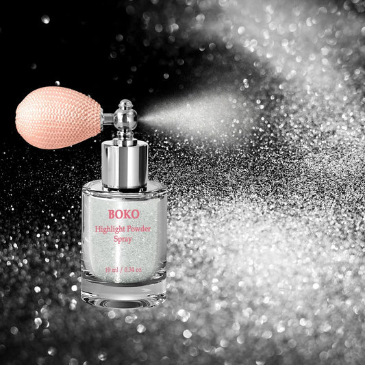 Boko Body Glitter Spray, Glitter Spray for Sparkling Body Face Hair Nail Clothes, Hair Glitter Spray Body Shimmer Powder for Highlighter Makeup Festival Party Concert Rave Accessories