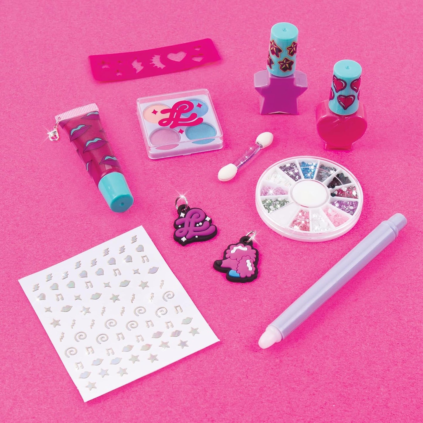 That Girl Lay Lay: Slay All Day Cosmetic Expressions - 12 Piece Set, Make It Real, Nickelodeon, Nails-Eyes-Lips-Style!, Beauty & Makeup Kit, Nail Art, Tweens & Girls, Kids Ages 6+