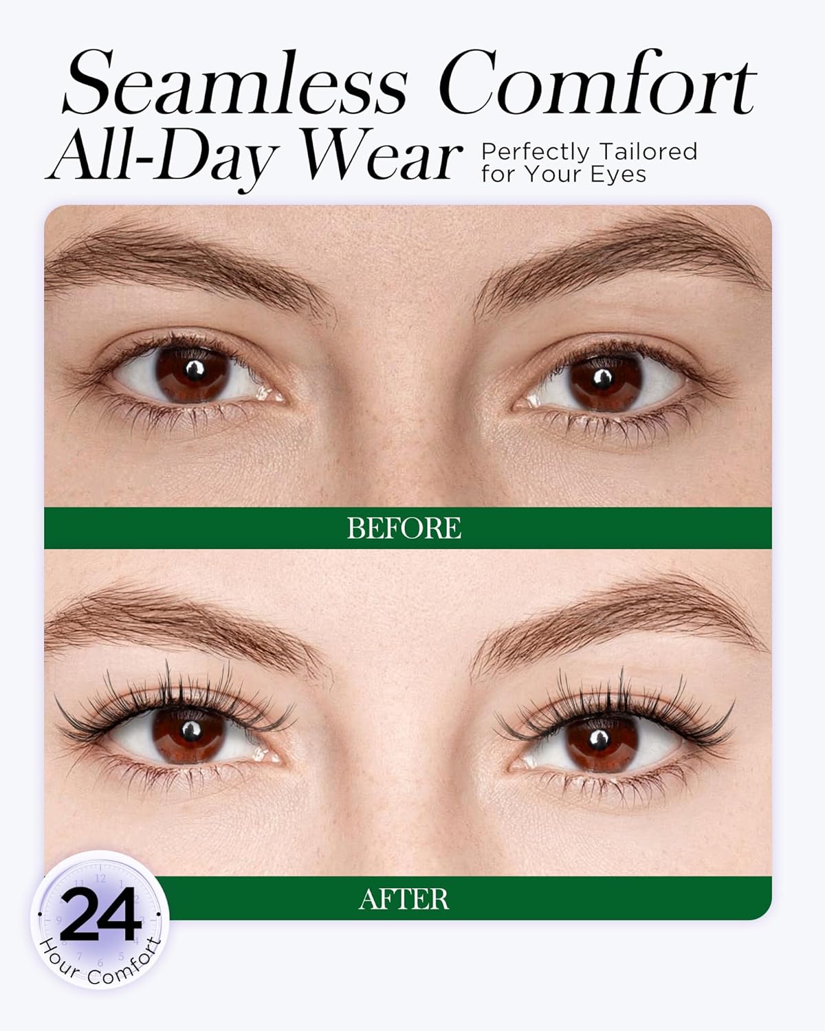 BEYELIAN Magnetic Eyelashes with Applicator Kit, Reusable Natural Look False Lashes, No Glue Needed Soft Magnetic Lashes for Eye MAGIC-102 (Lightweight & Comfortable)