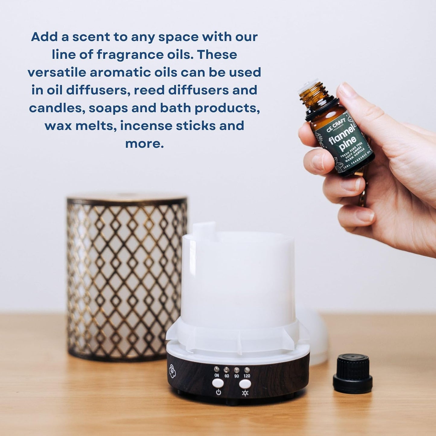 CANDECraftCo Premium Fragrance Oil – Diffuser Oils Fragrances Scented for Home, Candle Soap Making Supplies, Aromatherapy Blends for House (0.34 Fl Oz) (2-Pack, Sparkling Champagne)