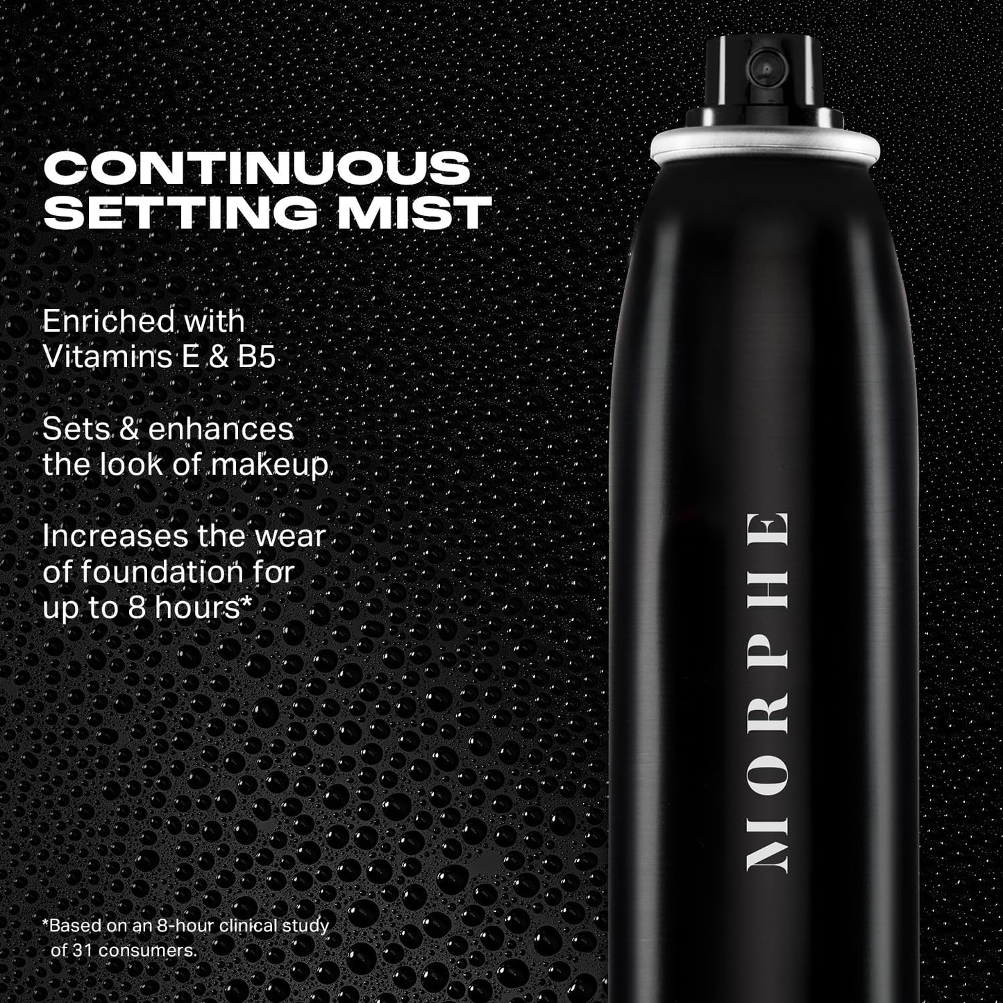 Morphe Jumbo Continuous Setting Spray - Micro-Fine Setting Spray for Makeup with a Radiant Finish - Helps Makeup Resist Caking or Fading & Increases Wear of Foundation (6.5 fl oz)