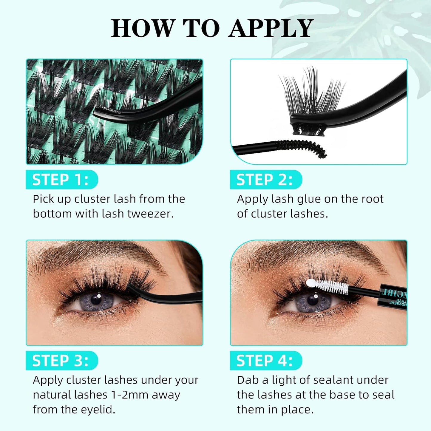 Lash Clusters Wet Look 168Pcs Eyelash Cluster Ultra-Thin Lash Band Eyelashes Extensions Spiky Anime Wide Span Lashes(Orchid,D-12mm)