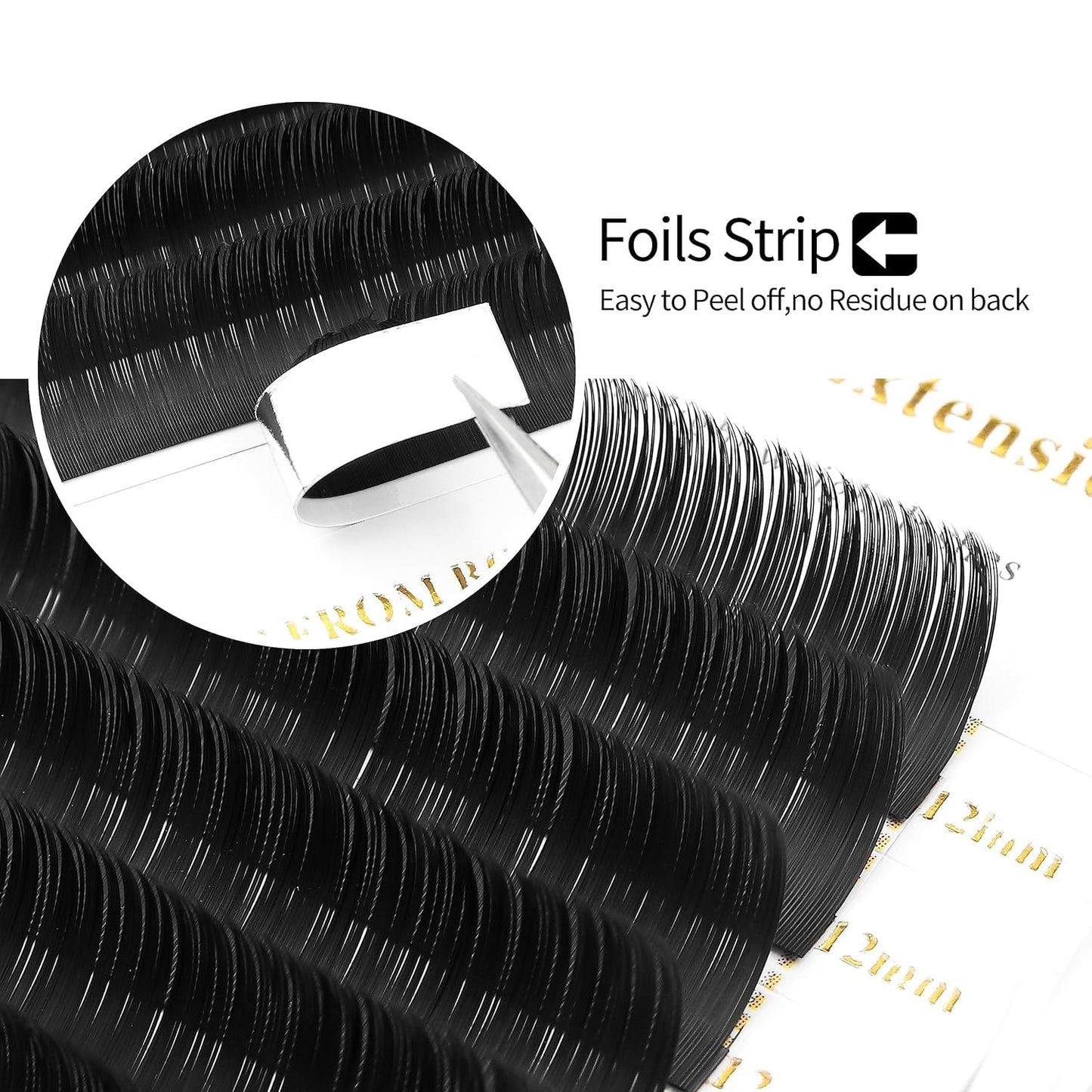 Lash Extensions Supplies Eyelash Extensions 0.05/0.07/0.15mm Thickness Classic Lashes C/D Curl 14mm individual lashes Matte Black Volume Lashes Soft Professional Use(0.05-D,14mm)
