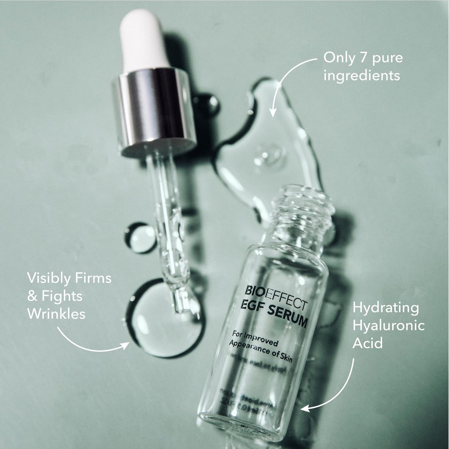 BIOEFFECT EGF Serum Treatment Duo with Hyaluronic Acid, Enhance Skin with Moisturizing, Firming, Wrinkle-Fighting Treatment for Face And Neck, Day And Night, Best Derma Roller Facial Serum