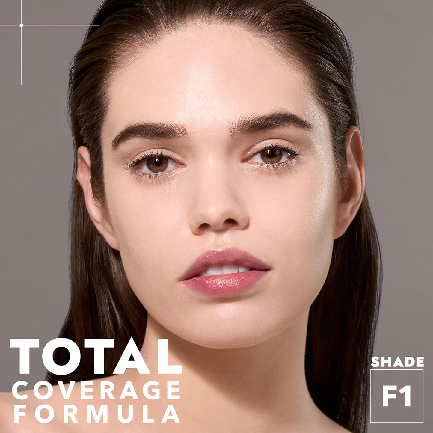 COVER FX Total Cover Cream Foundation - Shade F1 - Buildable Coverage - Natural Finish - Oil-Free - Sweat-Proof
