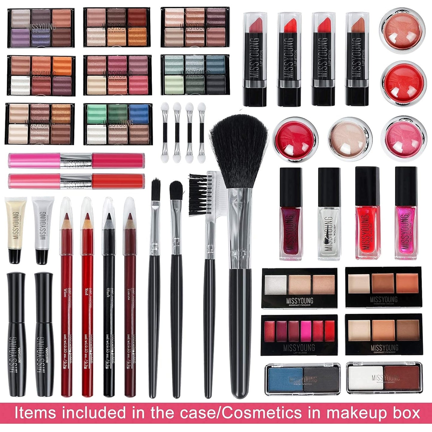 102 Colors Professional make up set, All in one makeup kit for women full kit, Cosmetics teenagers, Makeup palette