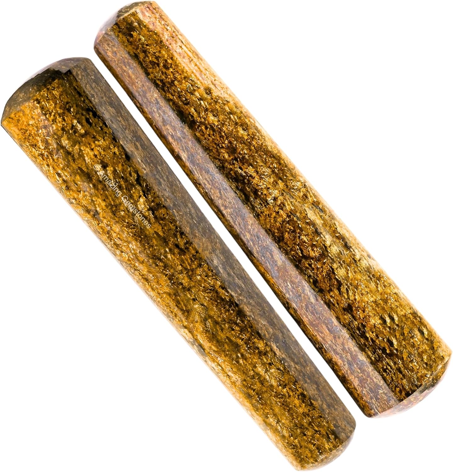 Amazing Gemstone Bronzite Crystal Wand Massage Stick - Pelvic Wand Gua Sha for Adults - Crystals and Healing Stones Massage Wands for Adults Gifts (Smooth)