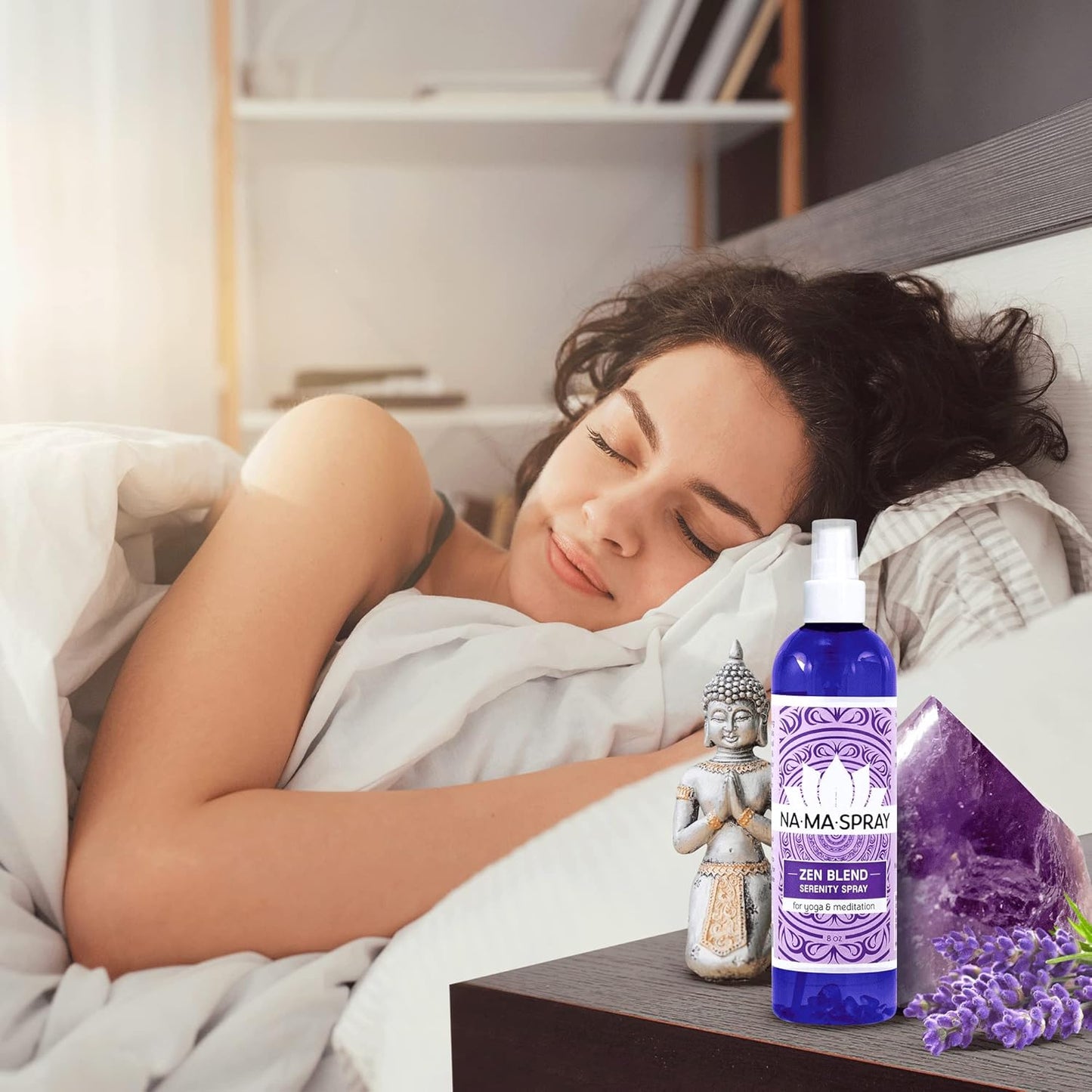 Lavender & Clary Sage Aromatherapy Spray - Pillow and Shower Aura Cleansing Mist for Energy Clearing, Manifestation, Meditation & Spiritual Protection - Relax, Balance and Positive Vibes. AHH 4oz