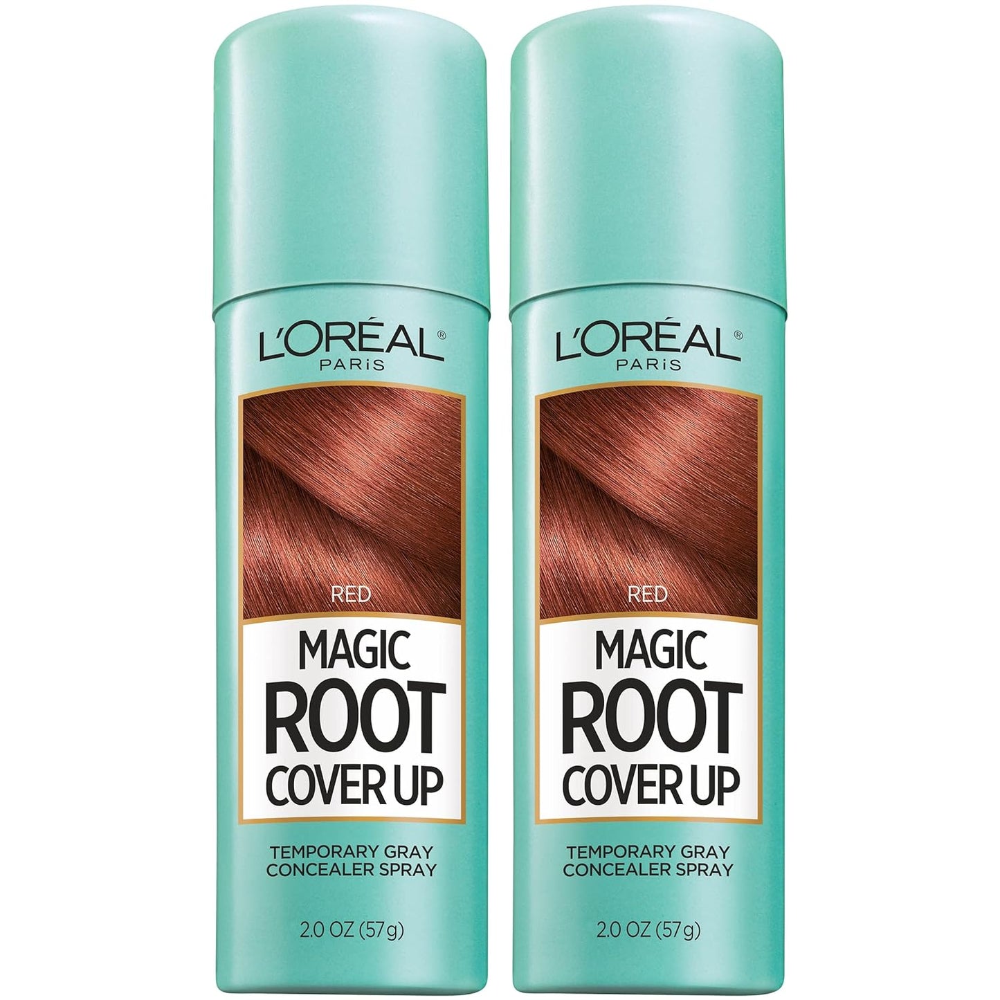 L'Oreal Paris Hair Color Root Cover Up Hair Dye Red 2 Ounce (Pack of 2) (Packaging May Vary)
