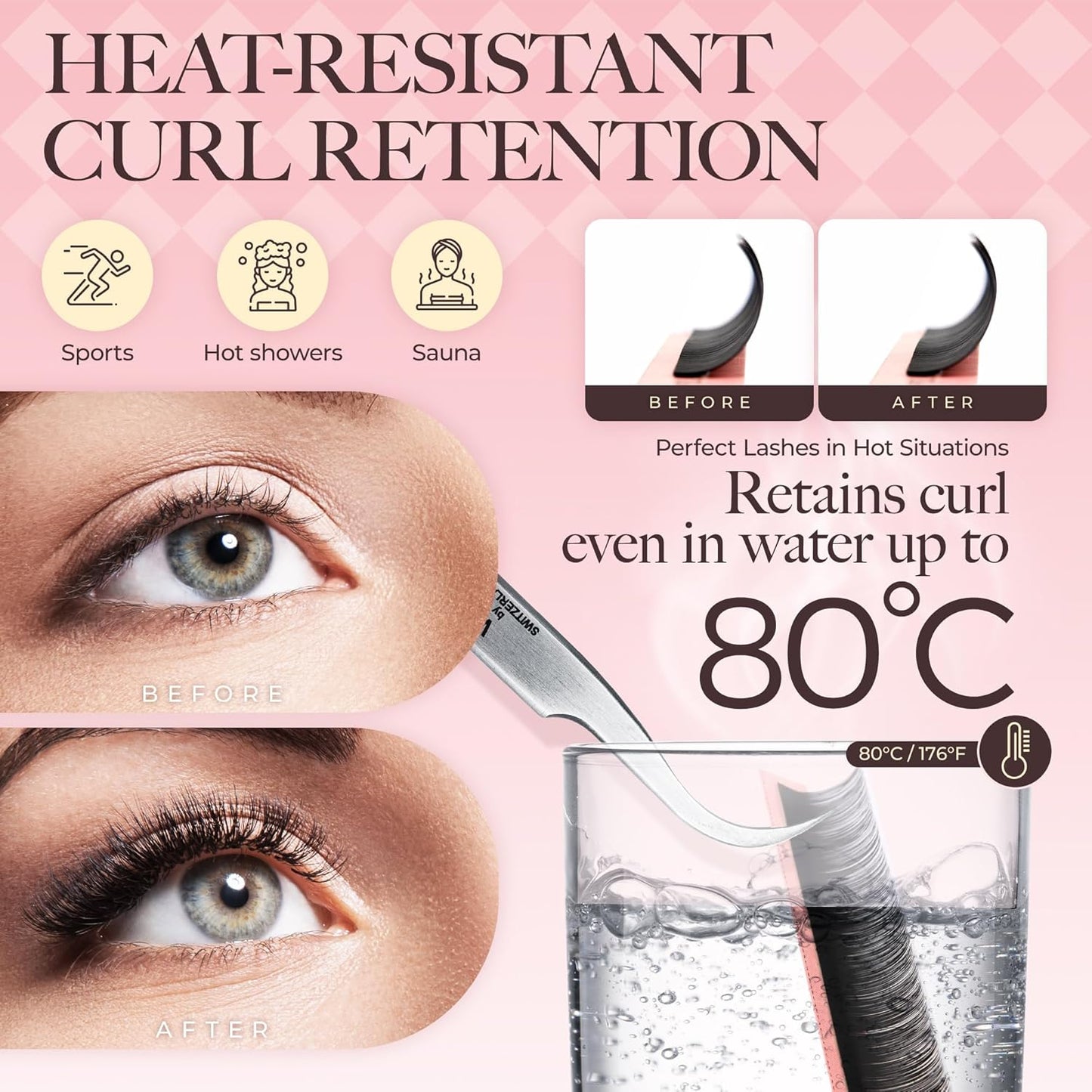 LASHVIEW Volume Lash Extensions 0.03-0.20 J/B/L/C/CC/D Curl 8-16mm Mixed & Single Length Tray, Soft Matte Dark Professional Eyelashes Extension(0.05 D 8-16mm)