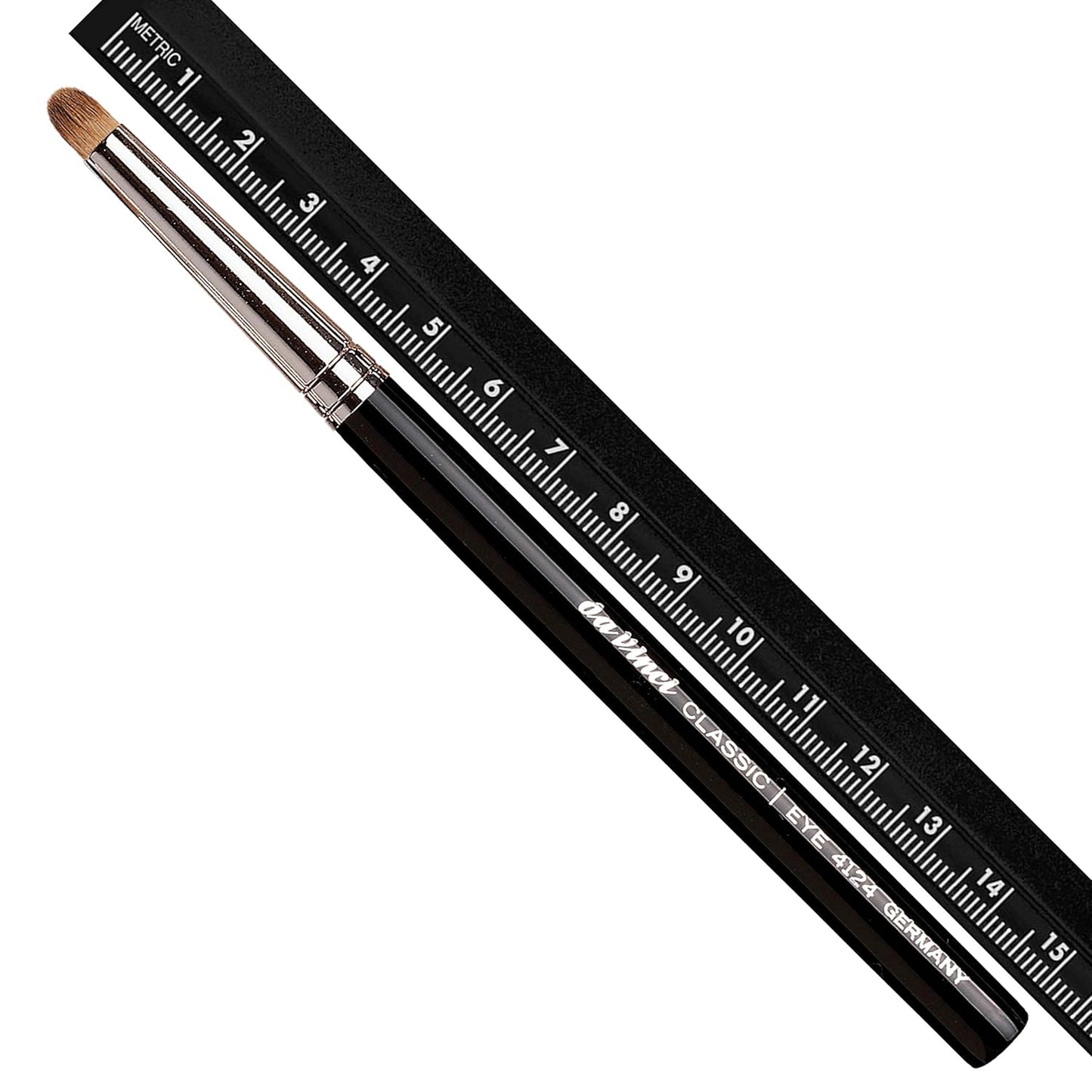 da Vinci Cosmetics Series 4124 Classic Detail Blender Round for Eyeshadow Powder/Banana Brush/Russian Red Sable, 0.5 Pound