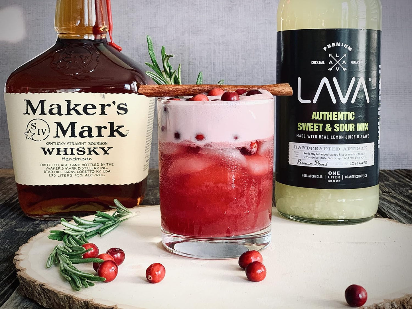 LAVA Premium Authentic Sweet & Sour Mix, Made with Real Lemon Juice, Lime Juice, Raw Blue Agave, No Artificial Sweeteners. Whiskey Sour, Long Island Iced Tea, Lemon Drop. 33.8oz Glass Bottle