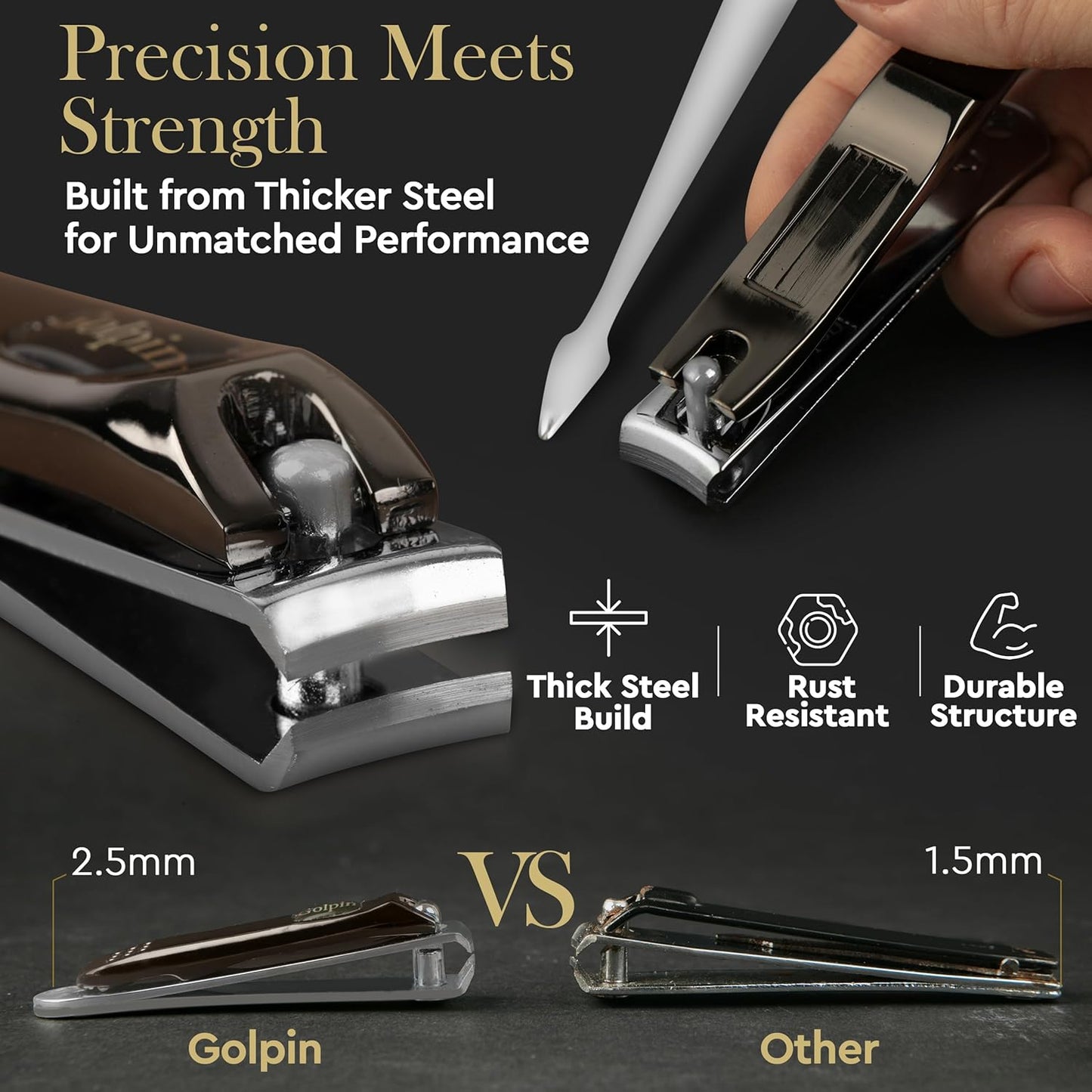 Manicure Kit for Men & Women – 9 Pcs Stainless Steel Tools with Pink Travel Nail Kit Case, Nail Clippers, Cuticle Pusher, File, Gift Ready Women & Mens Manicure Set