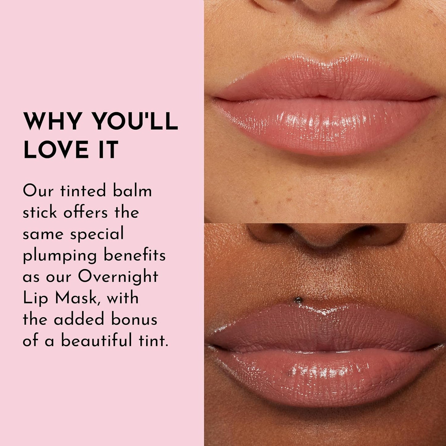 LAWLESS Forget the Filler Lip Plumping Line Smoothing Tinted Balm, Georgie, Pink, 0.09 Ounce