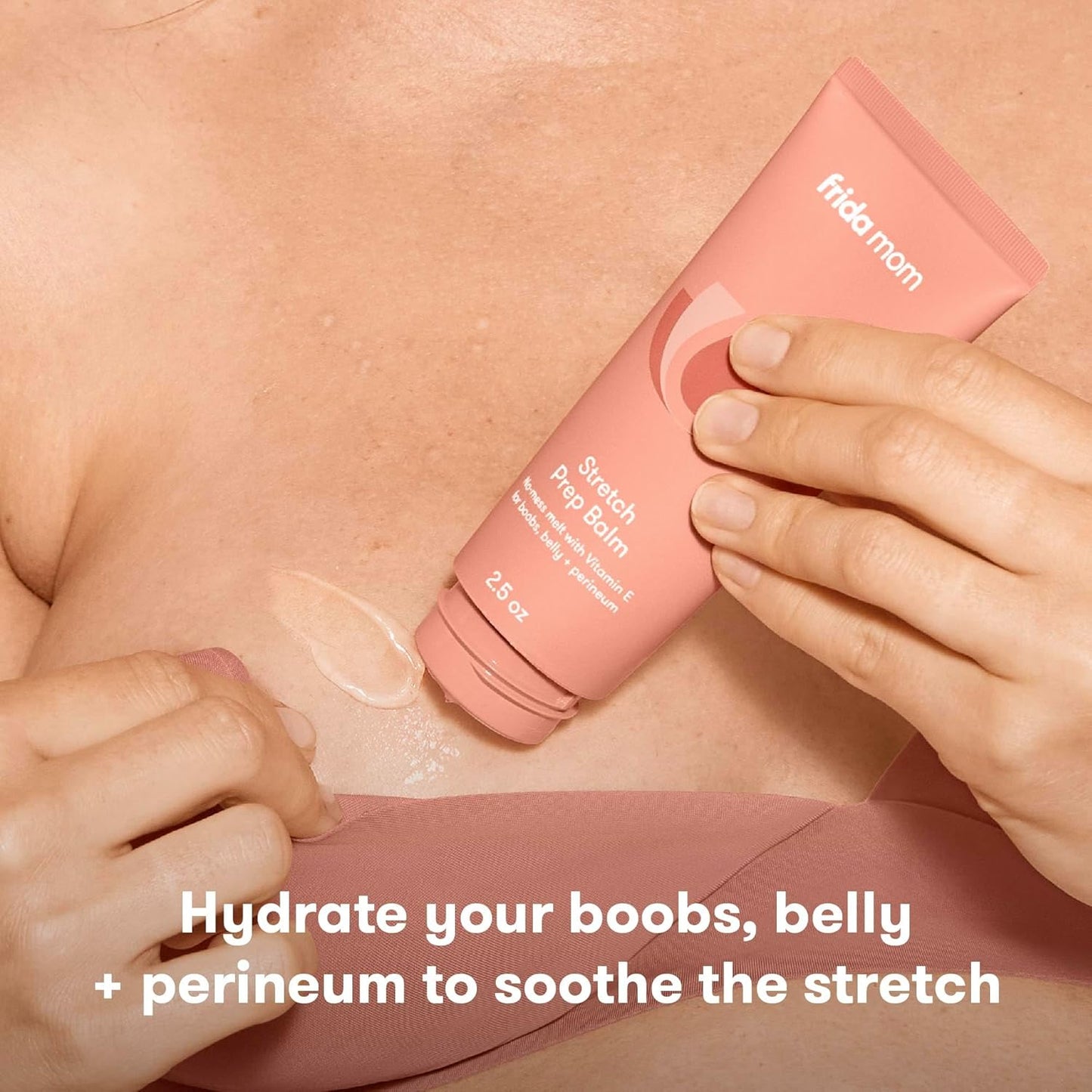 Frida Mom Stretch Mark Cream, Moisturizing Lotion for Stretch Marks and Perineal Massges with Vitamin E, 2.5oz