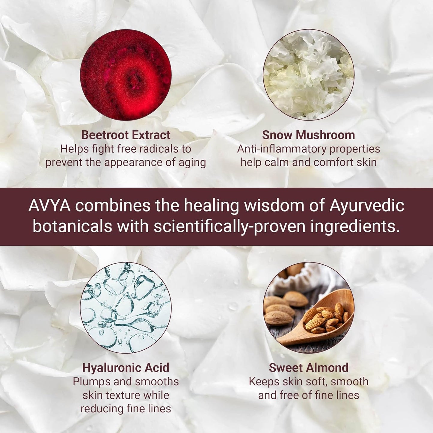 AVYA Eye Bright Cream (0.5oz/15ml) - Advanced Ayurvedic Skincare/Caffeine Reduces Dark Circles and Puffiness/Tightens and Reduces Fine Lines Around Eyes