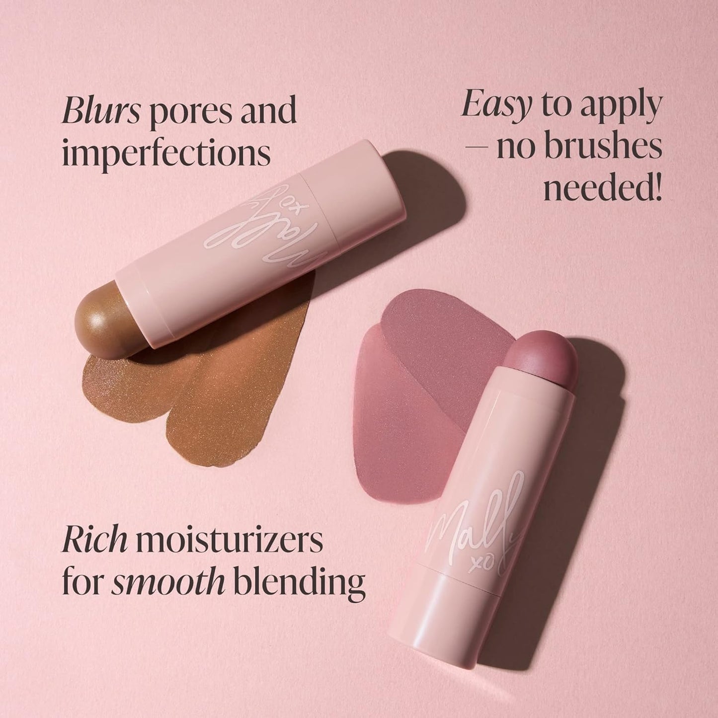 Mally Beauty Shimmer, Shape & Glow Plus Face Defining Stick, Hint Of Mauve