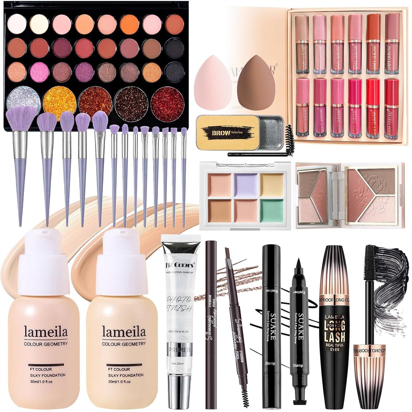 Makeup Kits, Makeup Set Full Kit, Full Face Makeup Set For Women Girls Teens, Makeup Present Set For Women Girls Teens, Beginners and Professionals Alike, Multipurpose Makeup Sets