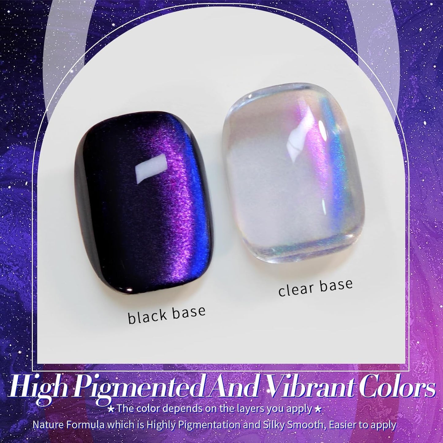 Born Pretty Cat Magnetic Gel Nail Polish Heaven Purple Chameleon Holorgraphic Cat Magnetic Eye Gel Polish Glitter Gel Polish