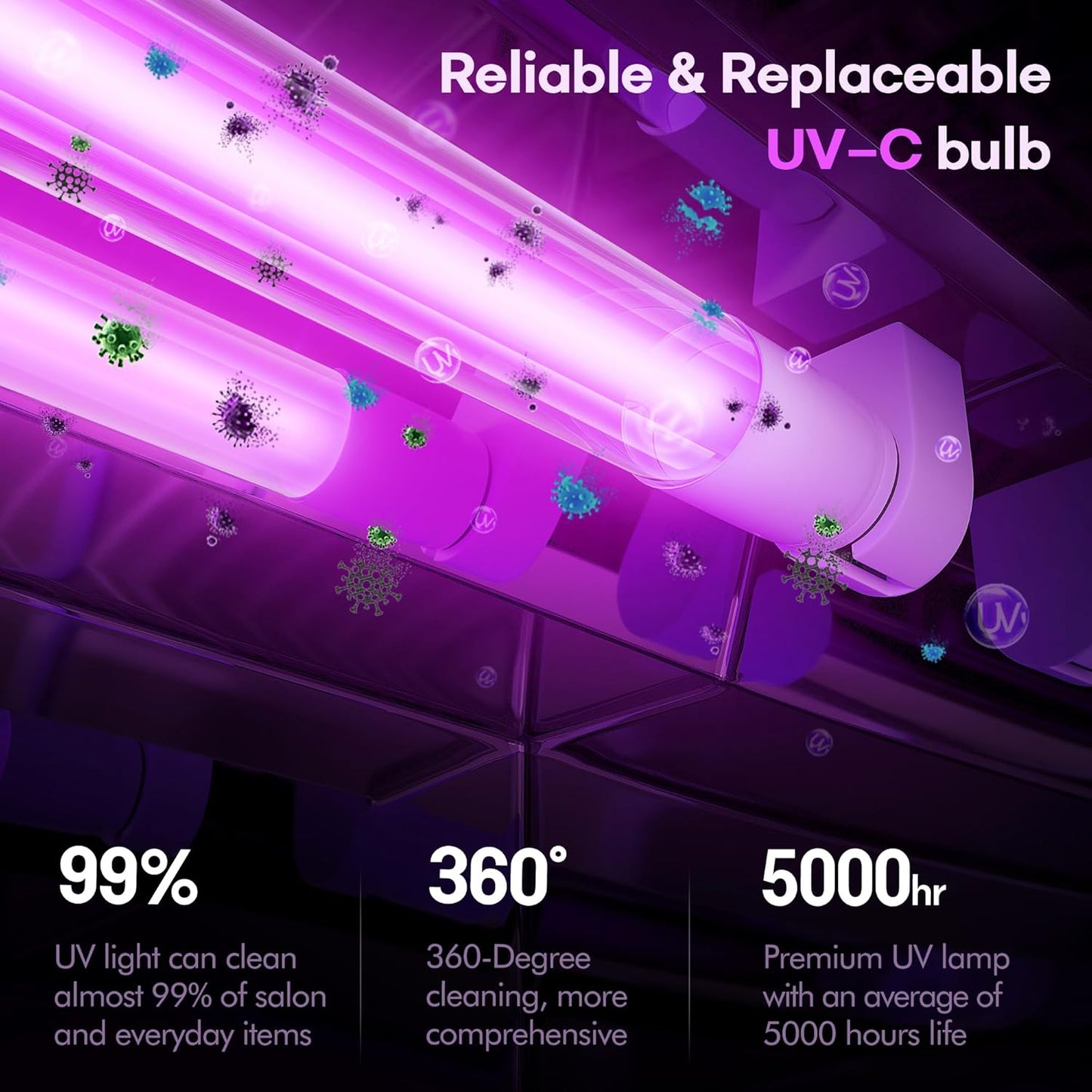 UV Light Nail Tool Cleaning Box,10L Cleaning Supplies for Barber, Multi-Functional Nail Cleaner Box Cleaning Cabinet for Spa Beauty or Home Use