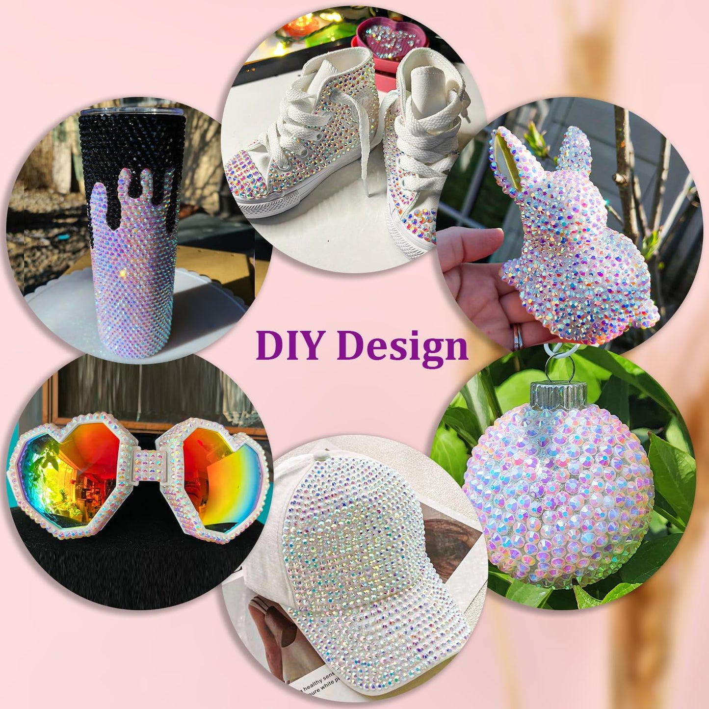 25000Pcs Resin Jelly Rhinestones for Crafting, White AB 2-6mm Mixed Sizes Non Hotfix Flatback Gems, Bedazzling Crystal for DIY Crafts Clothing Tumblers Mugs Shoes Fabric Nail Art