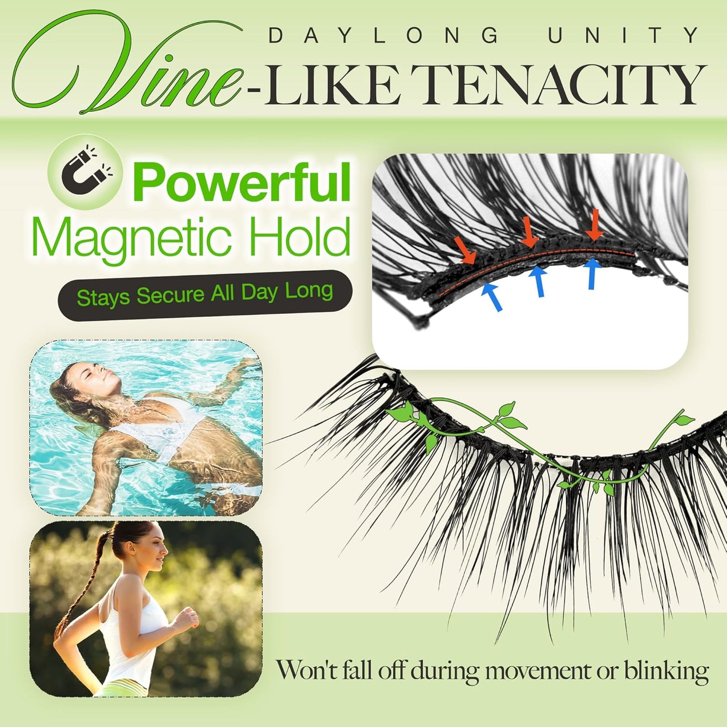 LASHVIEW Soft Magnetic Eyelashes with Applicator, Reusable Magnetic Lashes Natural Look, No Glue Needed Magnetic Lashes Windproof & Waterproof for All-Day Comfort (L01)